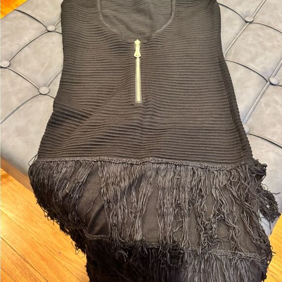 TASSEL BACKLESS ZIPPER DRESS - Picture 6 of 6